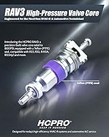 Vista 2 de Núcleos de válvula de alta presión con sello de teflón (morado) - para R410, R32, R22 (paquete de 25) HCPRO RAV3