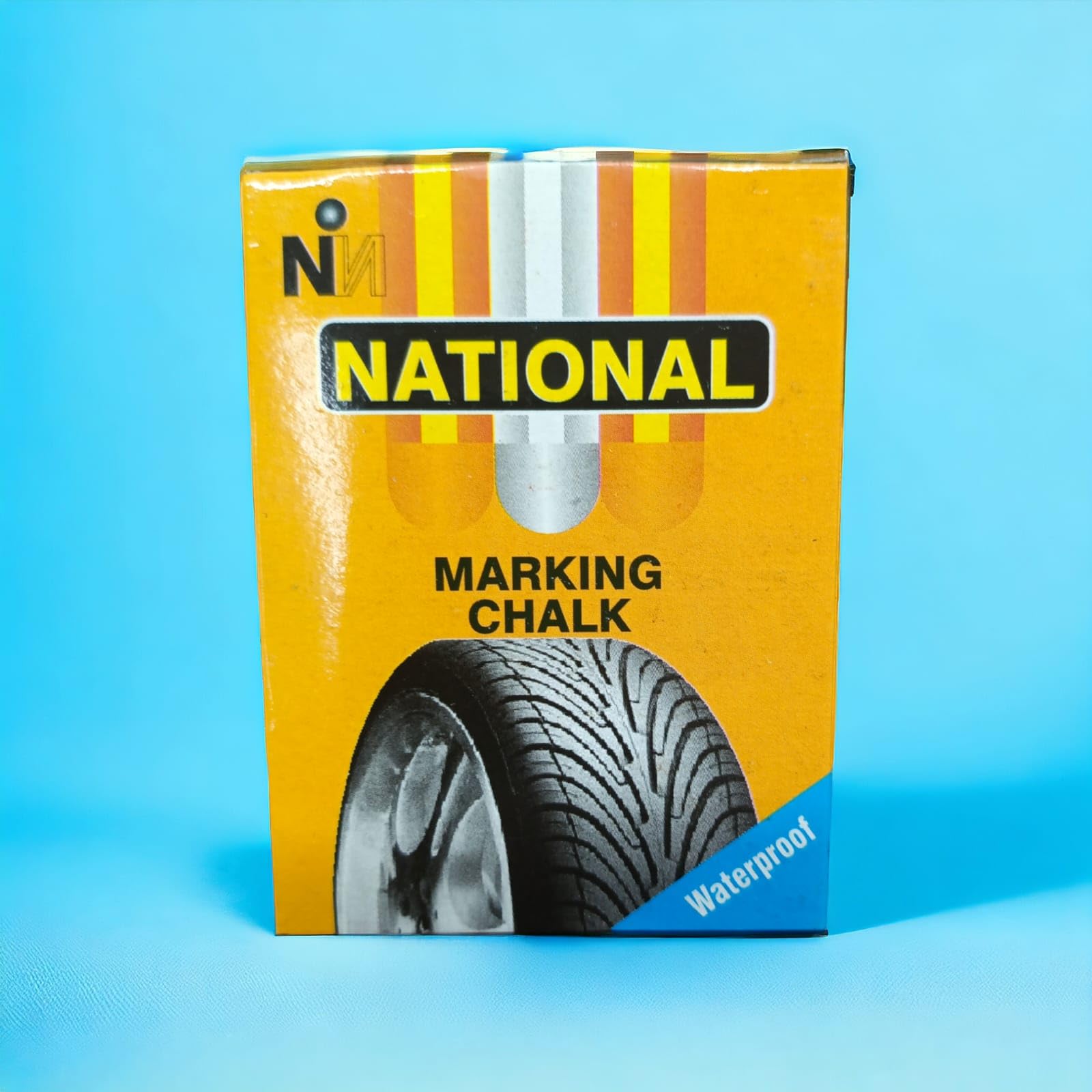 TWS THE WRITE STUFF National Tyre Marking Chalk, Waterproof,Pack of 10 Pieces - BLACK