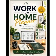 Work From Home Planner Stay Organized Stay Focused Achieve more Everyday