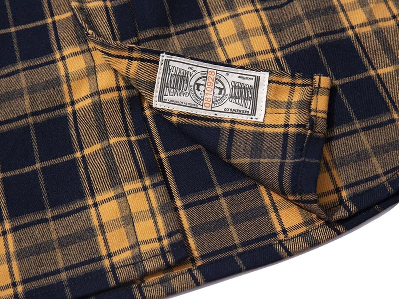 lalarimi] メンズ シャツ 長袖 秋冬 カジュアル 厚手チェックシャツ 綿