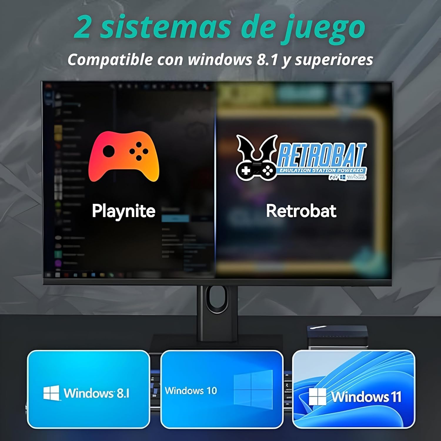 SVP Game - Disco Duro Retro 500 GB con +38.200 Juegos +42 Emuladores Retrobat y Playnite, Arcade Games hasta AAA, Disco Duro Externo para Windows 8.1, 10 y 11 - Hard Drive Gaming (500GB + Mando)