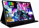 ZSCMALLS Portable Monitor 17.3 Inch 144Hz 1080P FHD Gaming Monitor USB-C HDMI Computer Display HDR IPS Laptop Screen Extender with Smart Cover/Speakers for Laptop PC Mac Phone PS3 4/5 Xbox