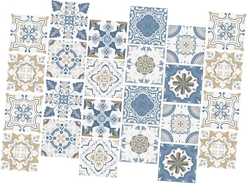 Miniatura 5 de 72 pcs Wall Sticker Home Goods Home Decor Floor Tile Stickers Sticker Kitchen Tile Removable Wallpaper Peel and Stick countertops DIY Tile Decals