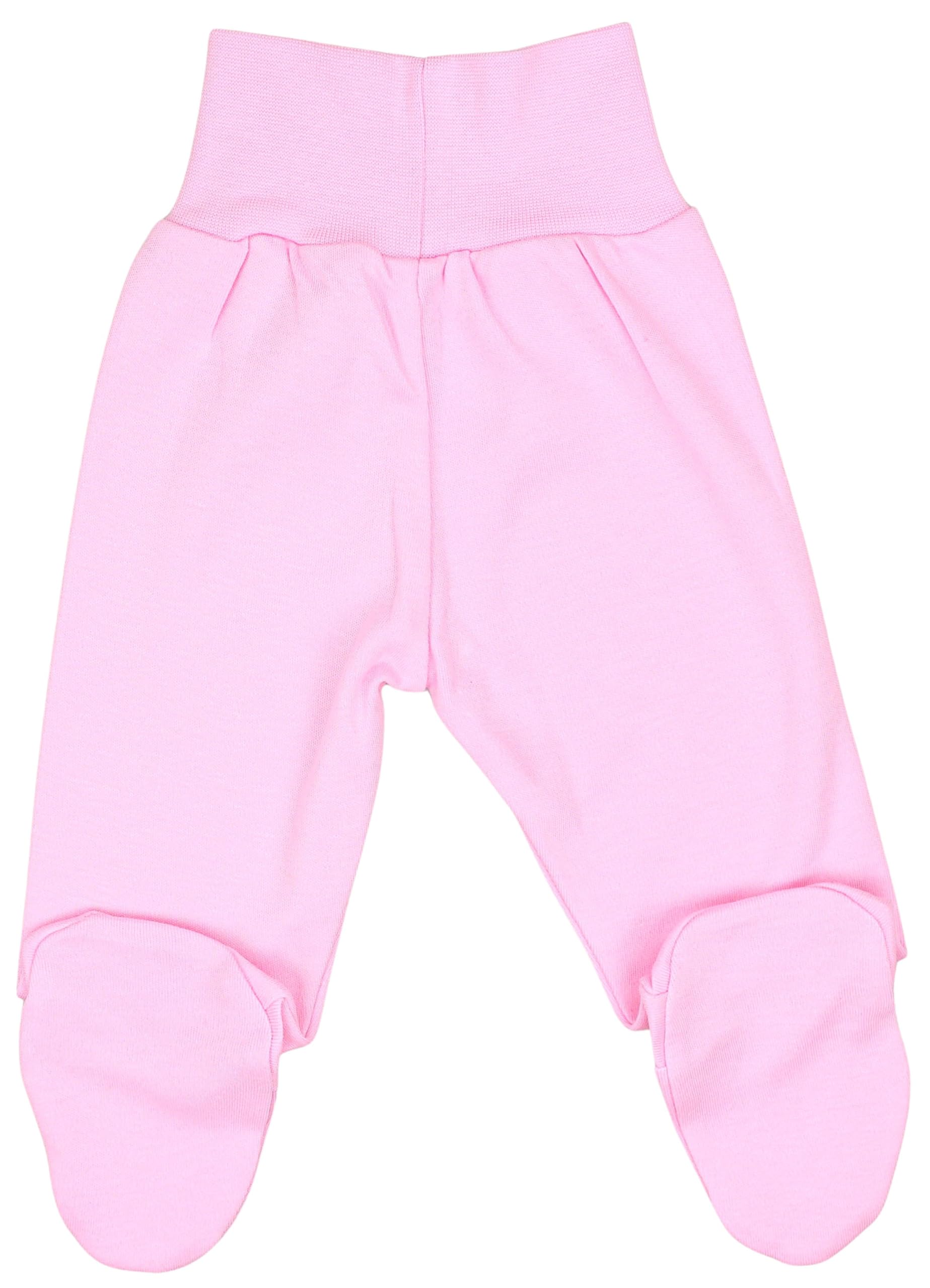 TupTam Pantaloni con Piedini da Neonato per Bambina, 3 Pezzi
