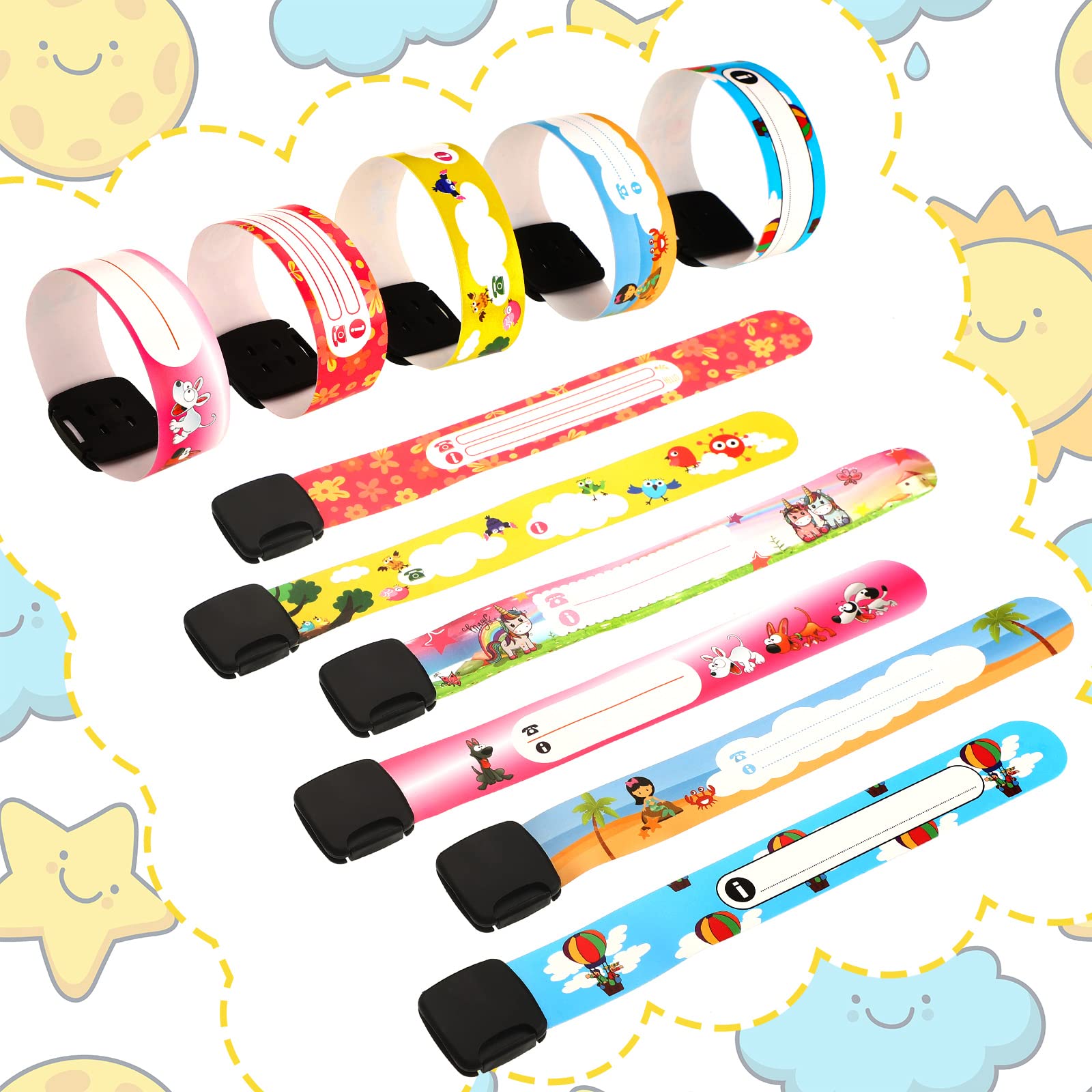 14 Pieces Safety ID Wristband, Reusable