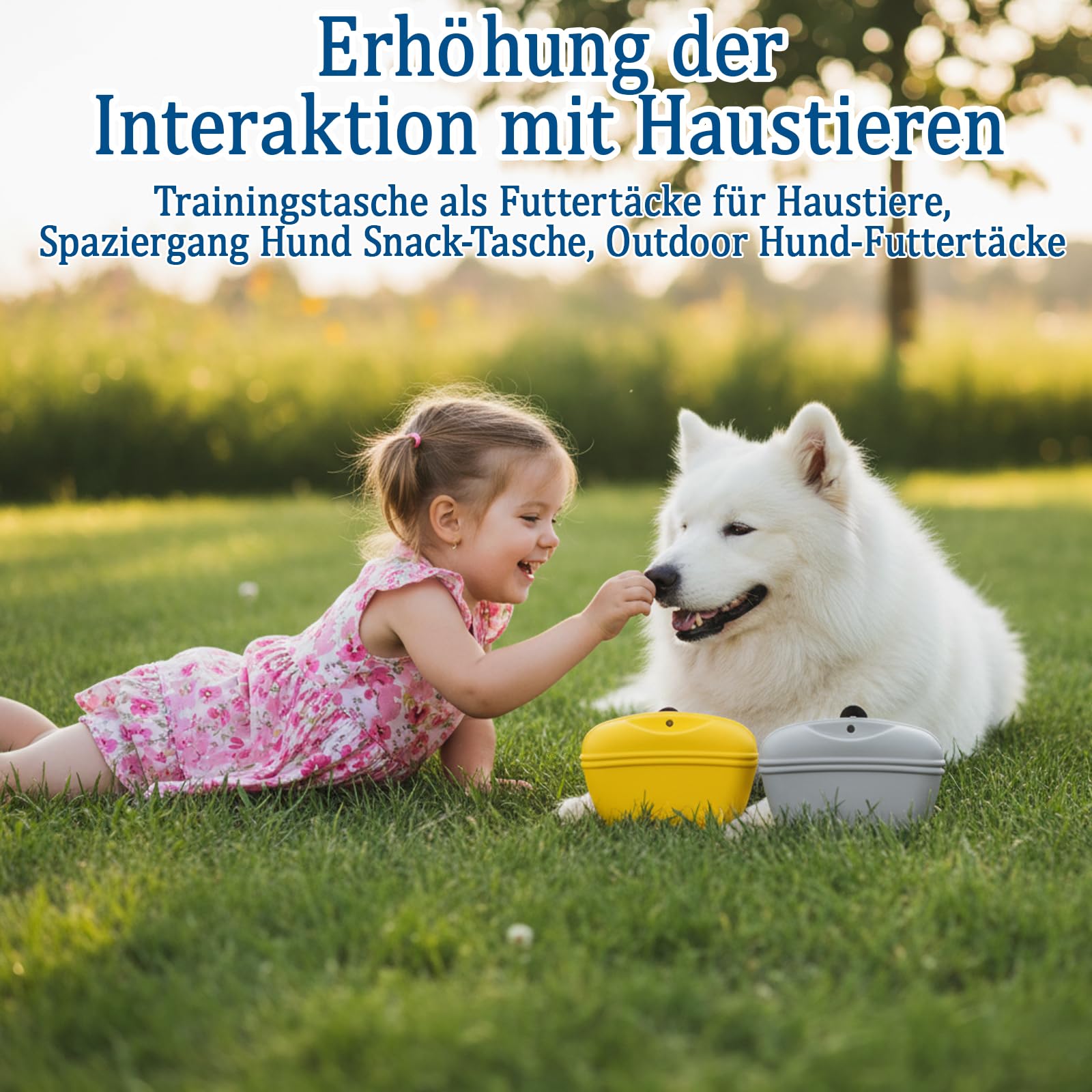 3 Stück Futterbeutel Hundetraining, Leckerlitasche Für Hunde Mit Clip, Silikon Futterbeutel Hund Für Outdoor Und Spaziergänge, Schwarz Grau Gelb