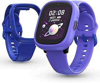 Pebble Junior 4G Kids Smartwatch | GPS Safety Tracking, Parental Control, SOS, Video & Voice Calling | Free Detachable Cover & Strap | Large Display