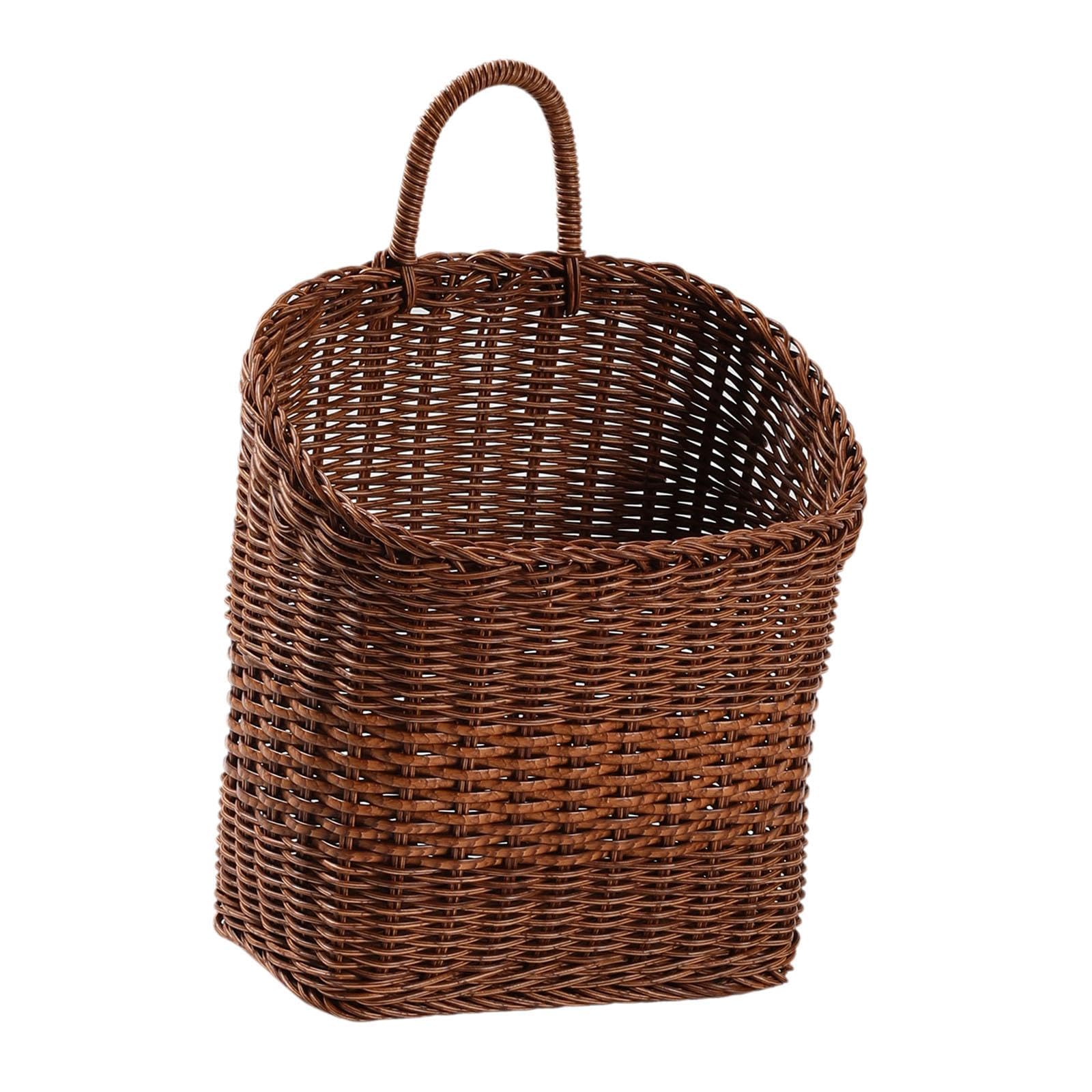 Panier mural tressé de chambre et bureau pour décoration bohème
