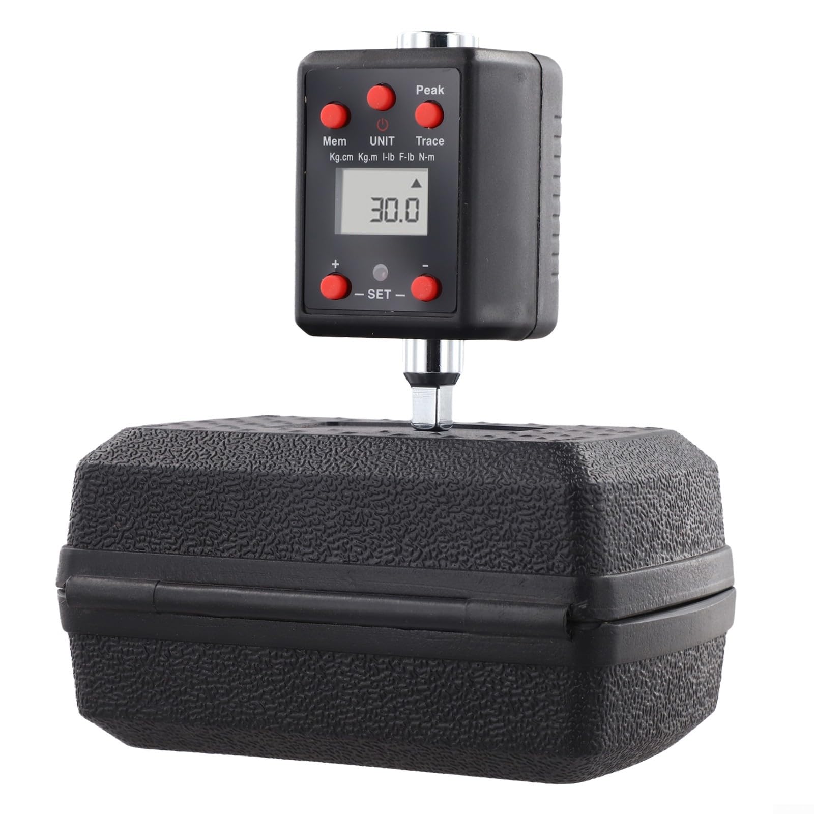 EasyByMall Digitaler Drehmomentschlüssel-Adapter, 1/4, 3/8, 1/2, 3/4 Steckschlüssel-Werkzeug, robustes Messgerät für Motorrad-Reifenanstoß-Set, 20–200 Nm (6,35 mm)