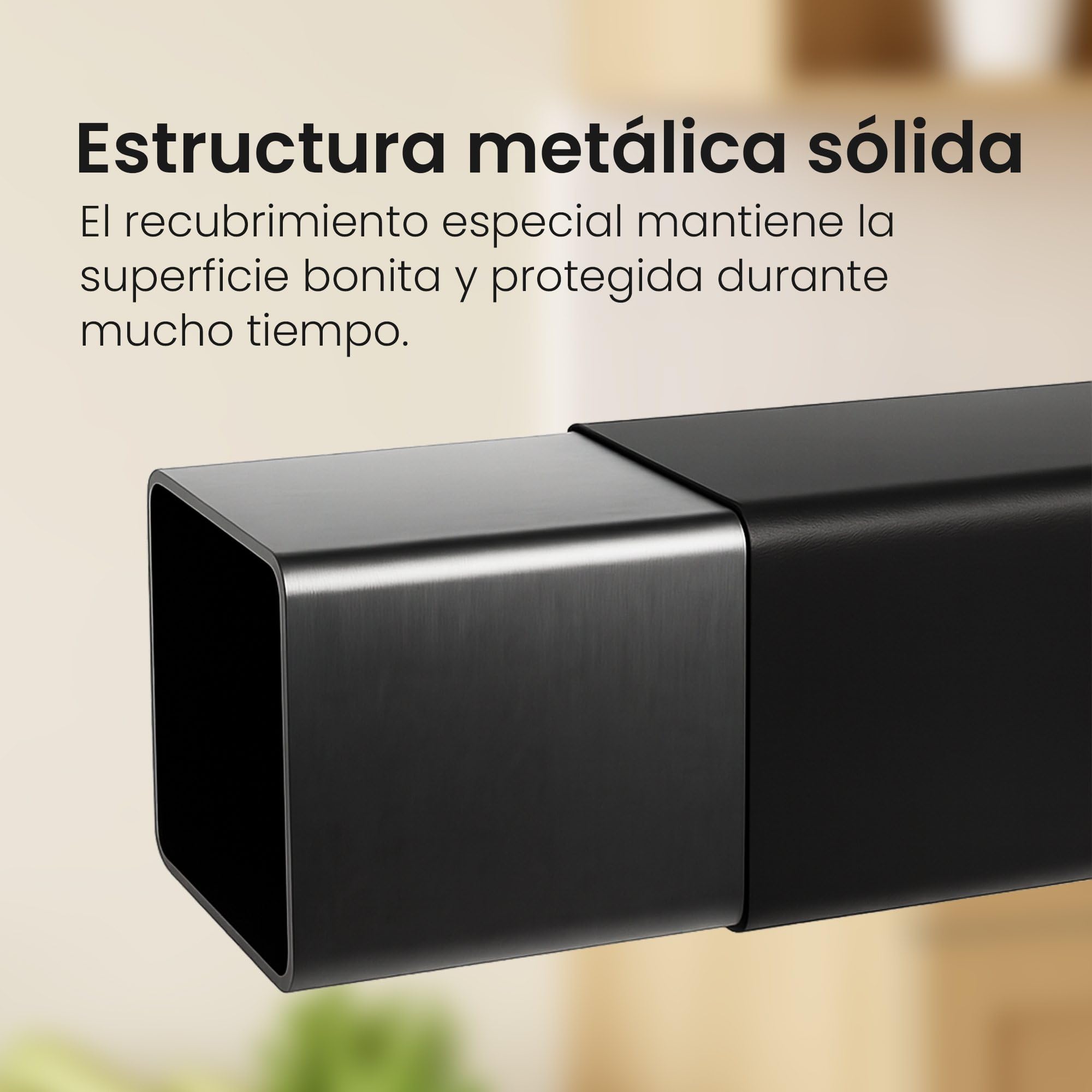 CLP Leñero metálico Interior con Ruedas Hilta, Soporte para Troncos de Metal Resistente, Almacenamiento de leña en el salón, Color:Negro, Tamaño:25x80x150 cm