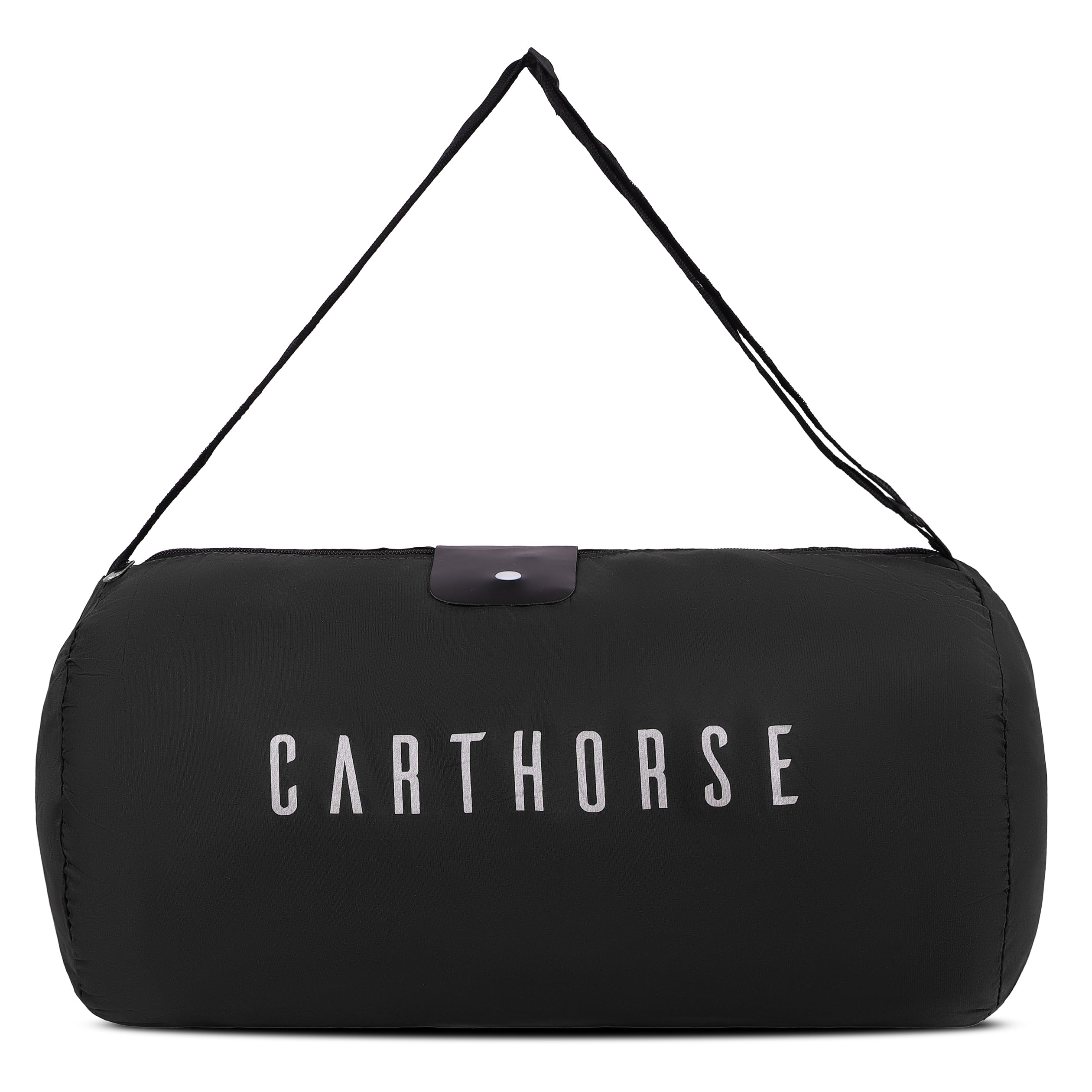Nylon Polyester Unisex Travel Duffle Bag Stylish & Spacious Foldable & Compact Travel Bag for Gym Sports Training Duffle Bag for Men & Women (Black)-image-0