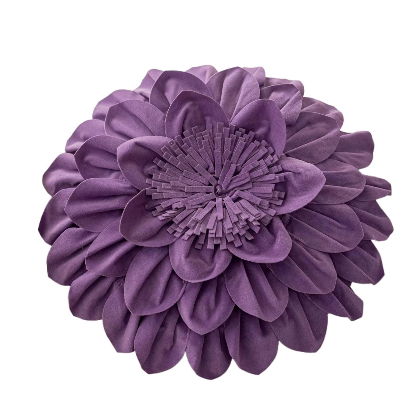 LCKKJHG Decorative Throw Pillow Covers Square Cover For Couch Office Home Decor Flower Round Pillows(Purple-G)