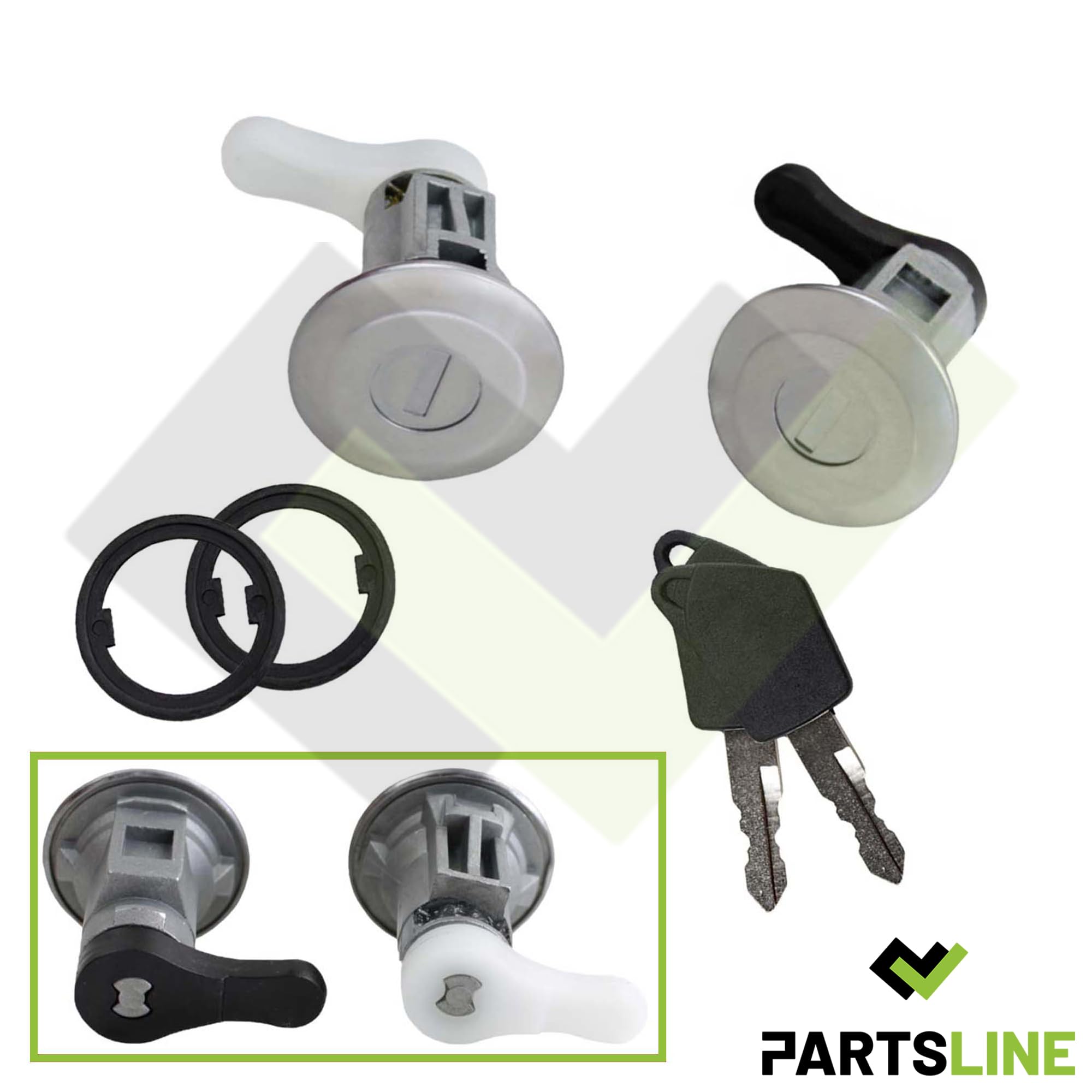 Kit 2 Barillets Porte Avant Peugeot 106 205 309 405 - Avec Clés | Référence 91700A, Compatible Kit 2 Barillets Porte Avant Peugeot 106 205 309 405 - Avec Clés | Référence 91700A, Compatible