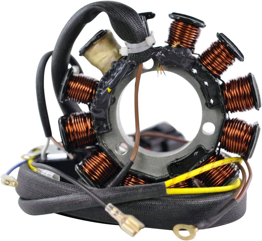 RMSTATOR [12 pole 4-Pin Plug] Stator Replacement for Polaris Sportsman 400 500 4x4 HO | Magnum 500 HDS 2x4 4x4 RMK | Int'l Big Boss 500 | ATP 500 | Scrambler 500 2x4 | Worker 500 2002-2004 | 3087168