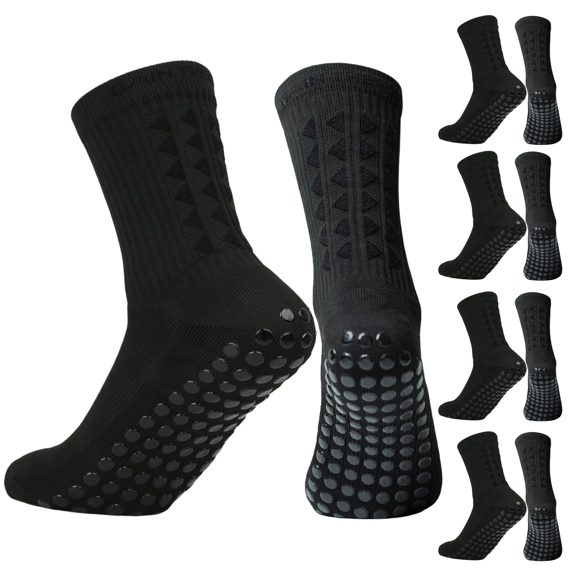 Gain The Edge Football Grip Socks 3.0-2pc and 4pc Set - Non Slip Football Socks - Updated Model - 5