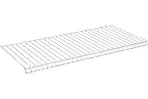 Rubbermaid Configurations Storage Solutions - 48-Inch White Closet Shelves & Hanging Kit