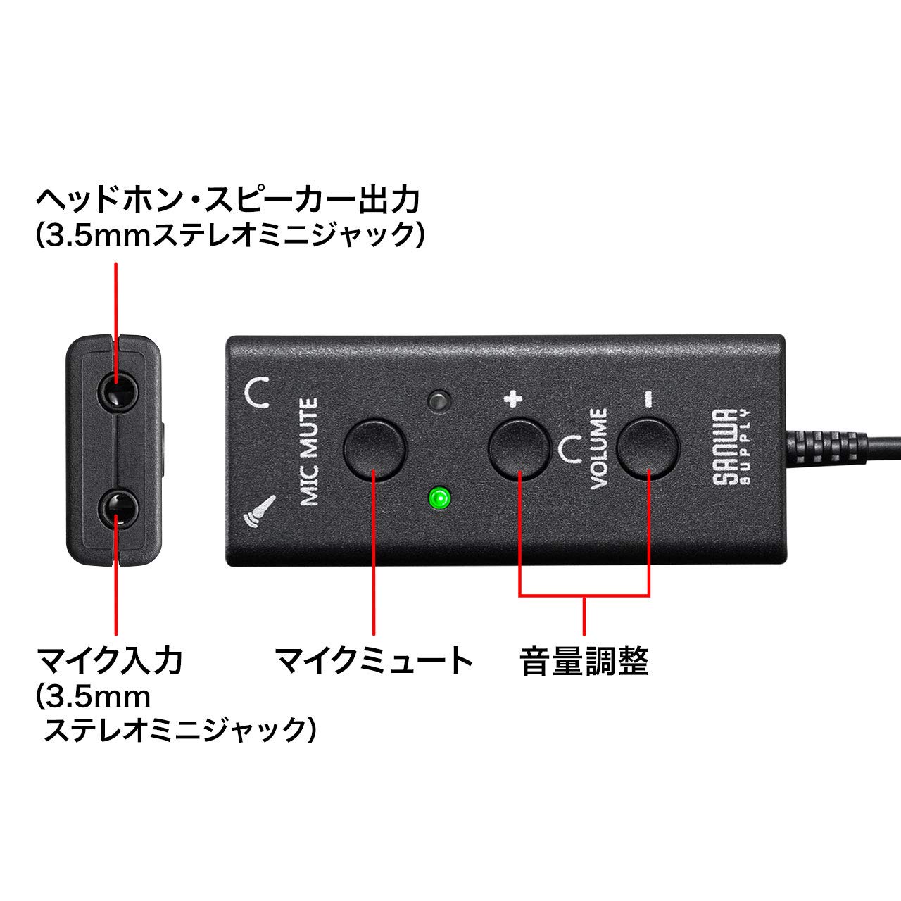 Ak-JP オーディオアダプタ 1本 ブラック Amazon.co.jp: サンワサプライ USBオーディオ変換アダプタ(4極