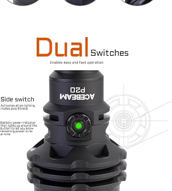 ACEBEAM P20 P20 Profess al Long Distance Flashlight -5,500 Lumens