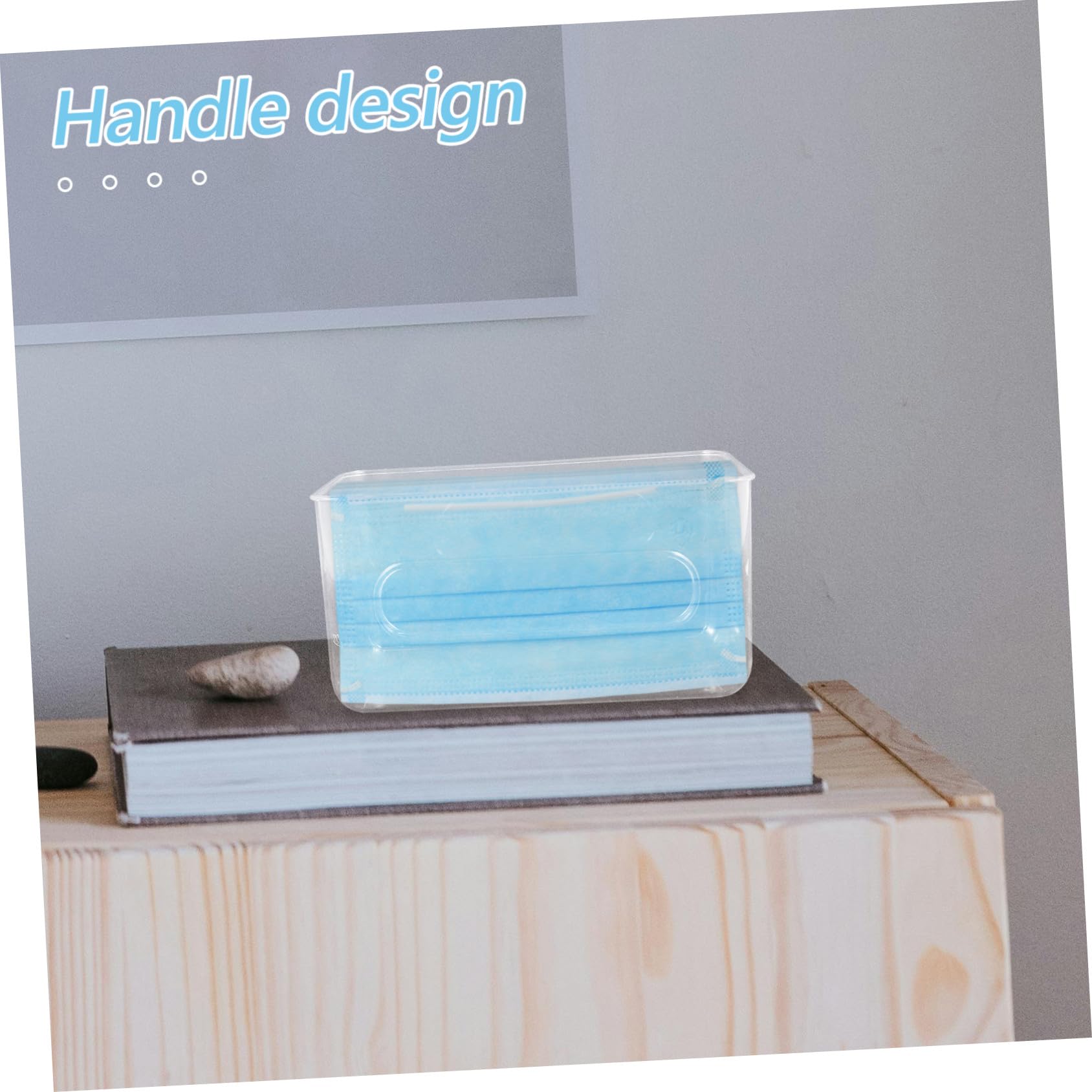 BESTYASH Distributeur de jetable mural avec couvercle - Boîte distributrice transparente pour masques et pour laboratoire et salle de bain - Solution de rangement pratique pour