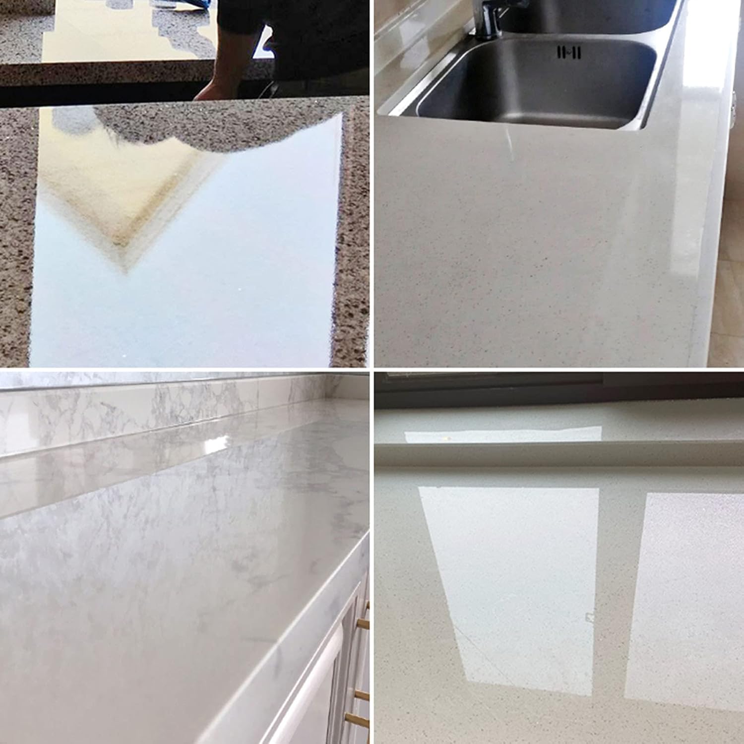 Amazon 天板 カウンター キズ防止 フィルム 傷防止 家具 保護シート 保護フィルム 椅子 カバー 床 キッチン用 家具 台所 防水 防油 防汚 耐熱 リビング 透明 艶有り 光沢 Clear 60x500cm レンジカバー ガード オンライン通販