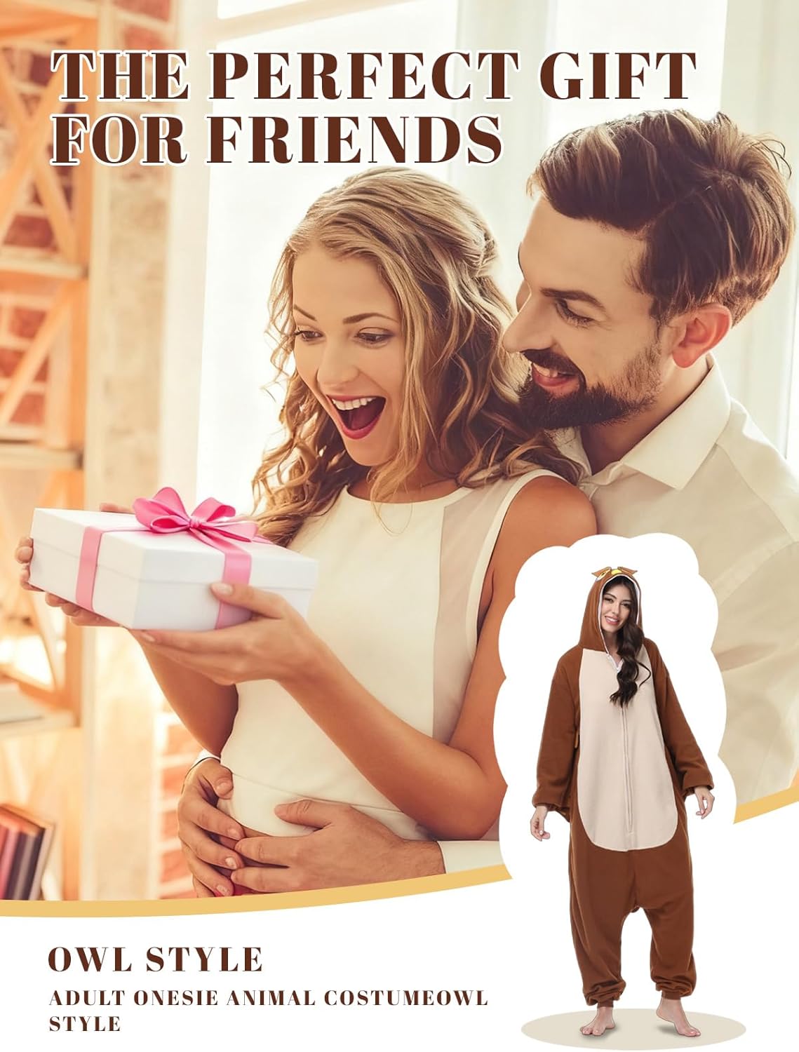 Halloween Costume Adult Onesie - Flannel Cosplay Animal Onesie Pajamas for Women and Men - Image 6