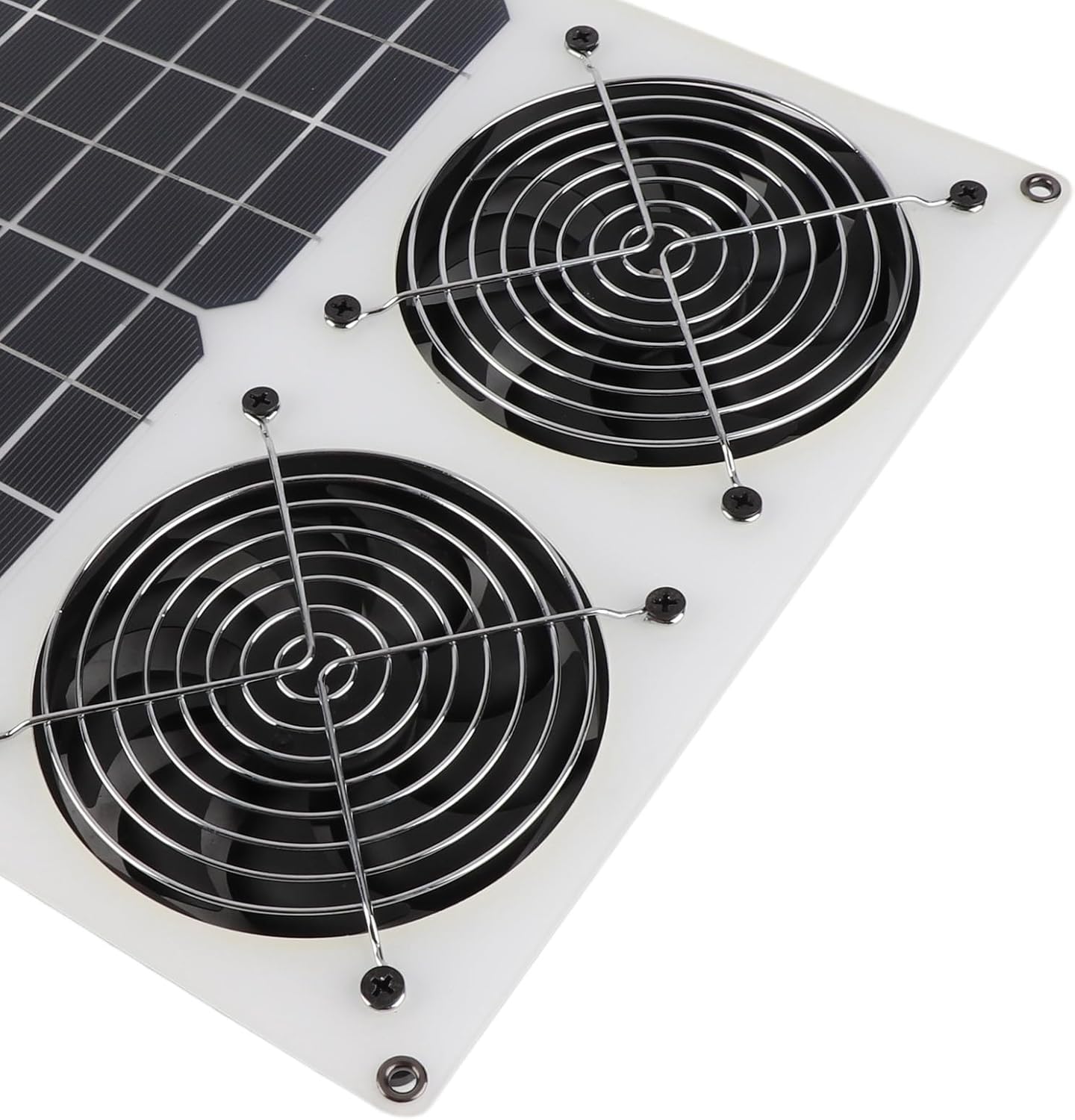 Solar Panel Powered Fan, 12 Inch Dual Fan, 100W Waterproof Exhaust Ventilator - Energy Saving, Durable Design, Ideal for Chicken House and Greenhouse Ventilation