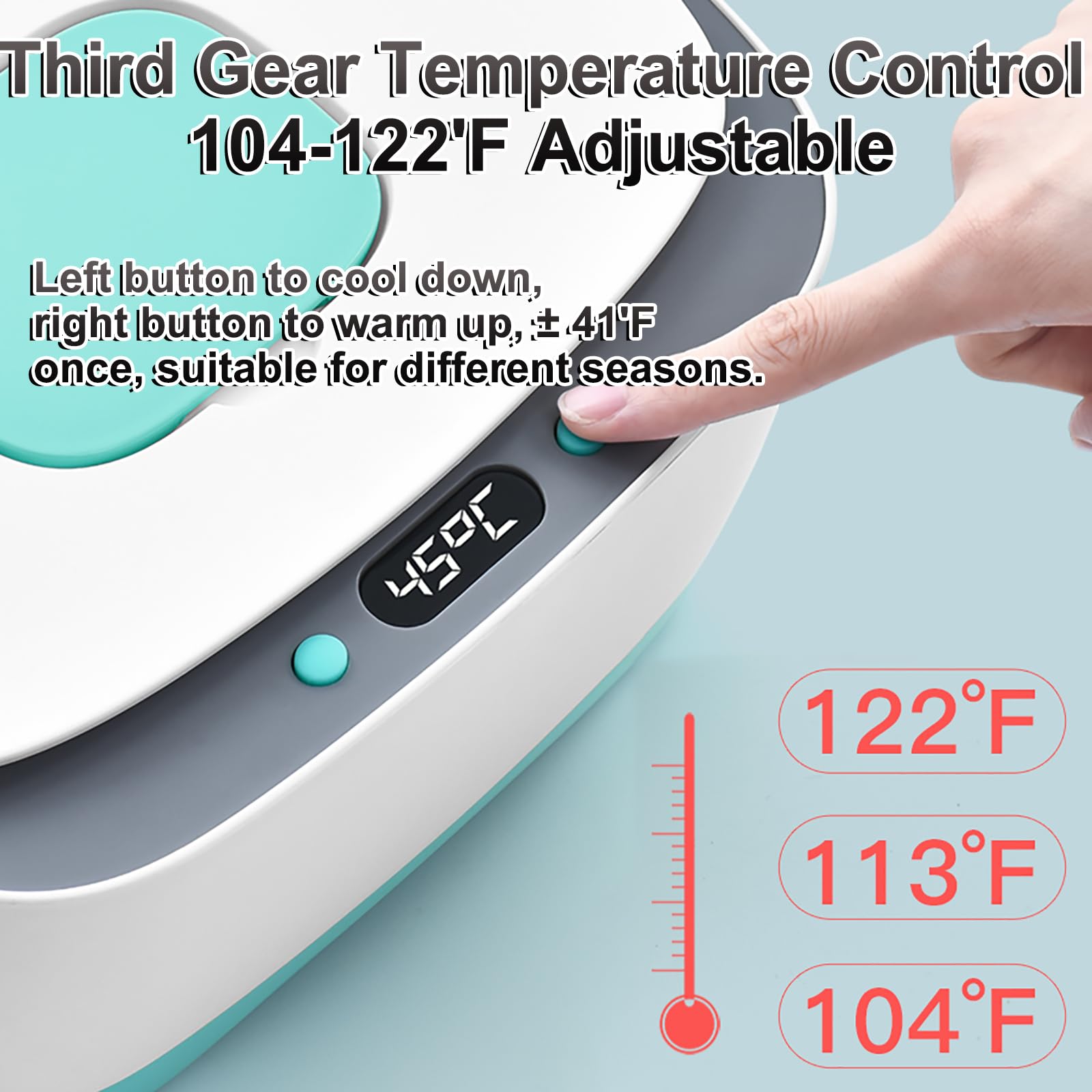 Podgrzewacz chusteczek nawilżanych, automatyczny dozownik 15 W z regulowaną temperaturą 40-50°C, ładowany przez USB, przenośne pudełko izolacyjne do chusteczek nawilżanych i masek na twarz