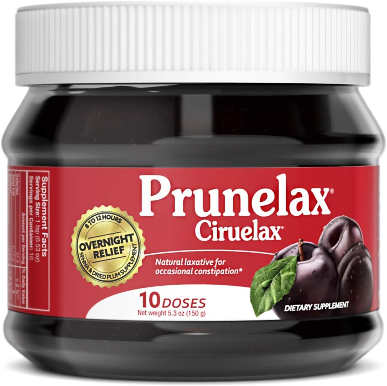 Prunelax Ciruelax Natural Laxative Regular for Occasional Constipation, Jam, 5.3 oz, Red : Health & Household