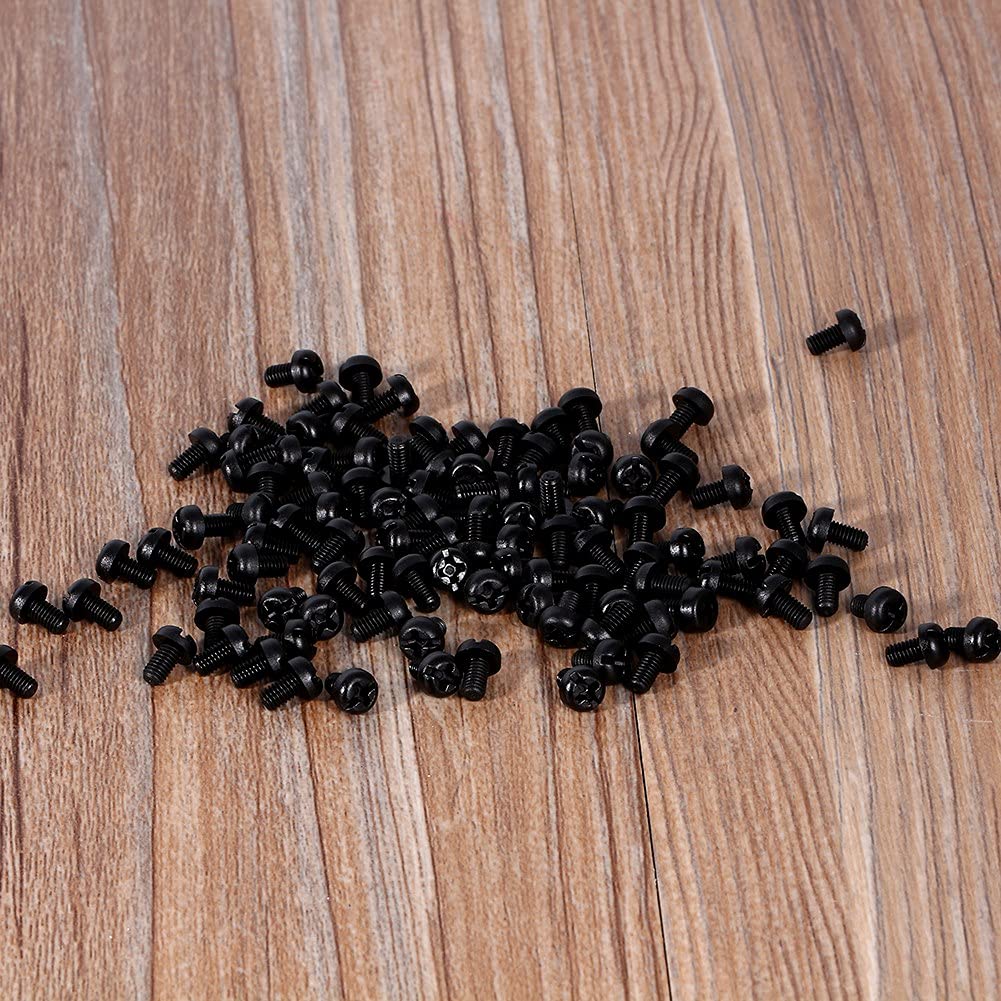 ANKROYU 100PCS M2 M3 M4 Cross Screw, Plastic Nylon Insert Screw, Round Head Wood Screws, Replacement Cross Screws for Electronic Externally Threaded Inserts, ANKROYUymque2hxot