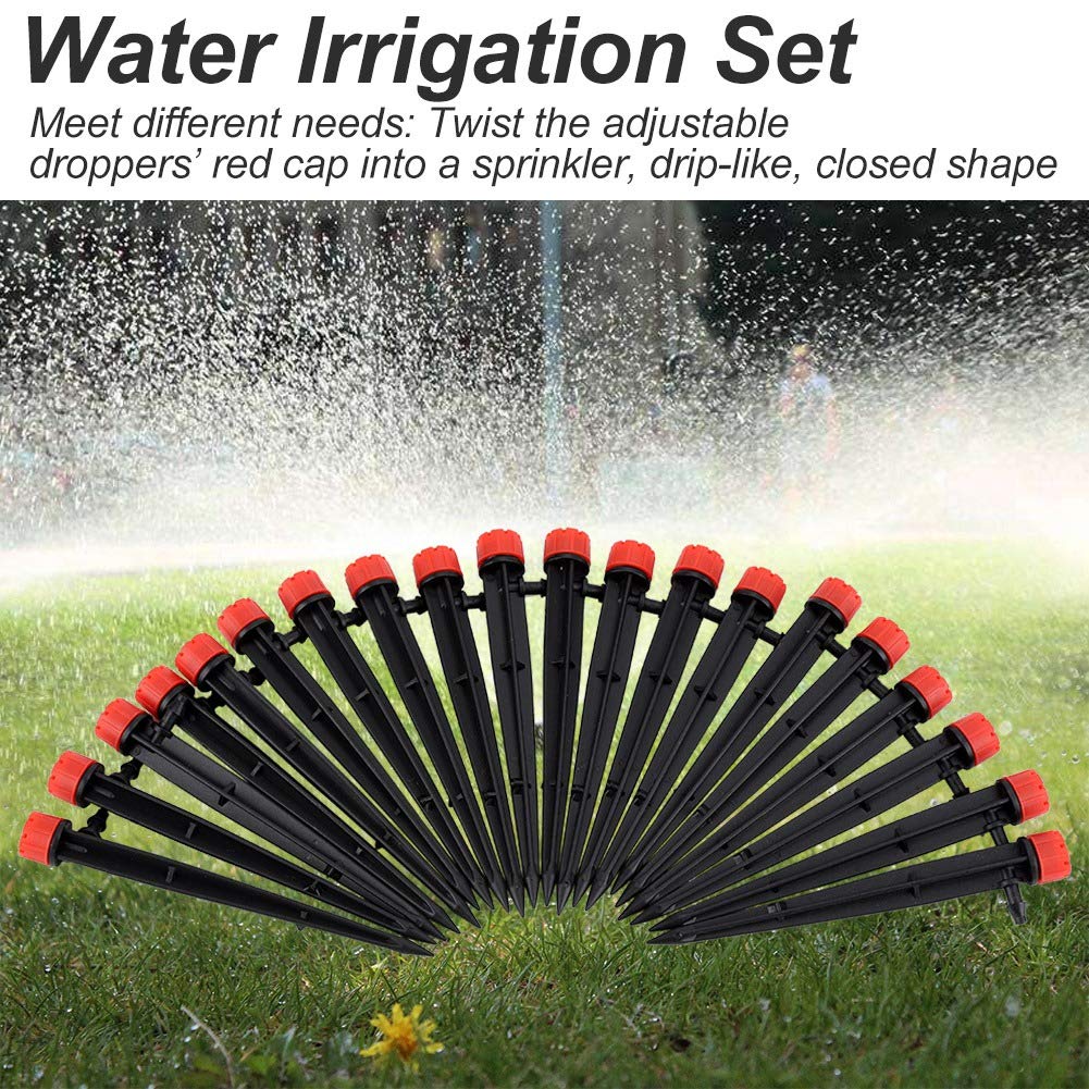 Dioche Kit de riego por goteo, sistema de riego automático con gotero automático y resistente, material ABS
