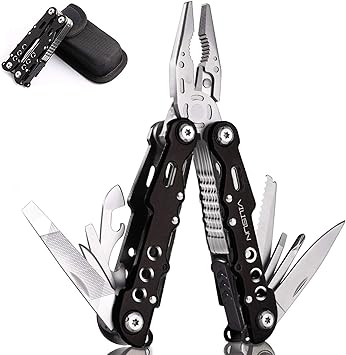 Amazon Vilisun マルチツール 多機能型ベンチ プライヤー ナイフ 折り畳み 15 In 1サバイバルツール 安全ロック アウトドア ステンレスツール 防災グッズ キャンプ 登山 釣り ポケットツール Vilisun マルチツール