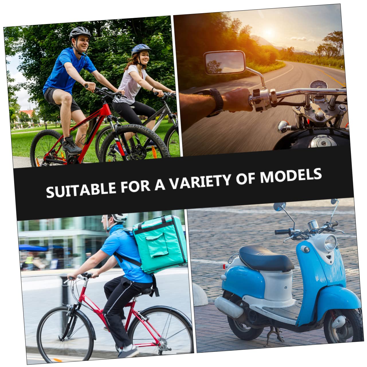 Supporto per Telefono da Manubrio in Lega Fessura Forma di U Design Girevole Gradi Adatto per Bicicletta e Moto Manubrio per Telefono e Navigatore