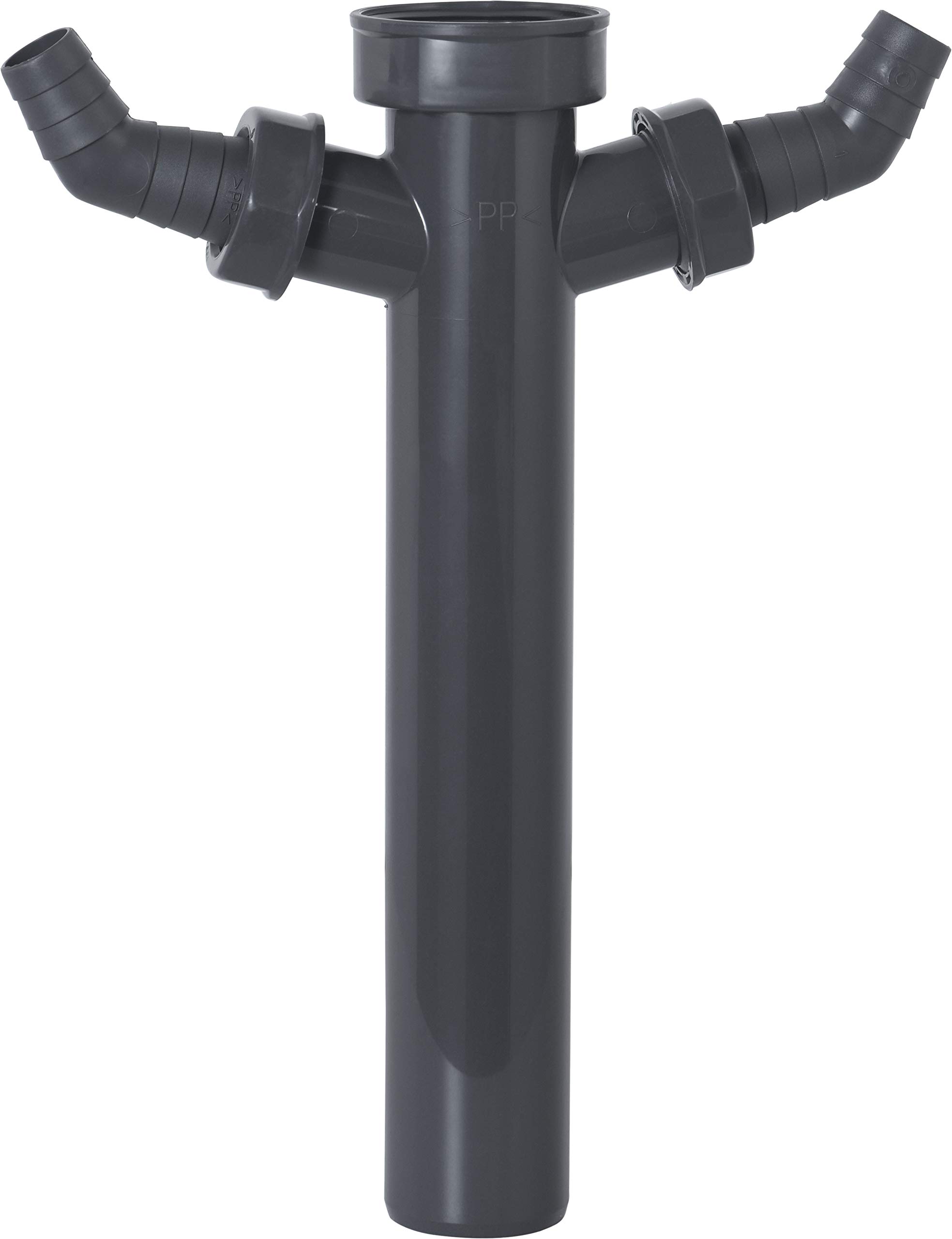 Cornat Rura regulacyjna z recyklingu – 1 1/2 cala x 40 mm – długość 250 mm – z dwoma przyłączami urządzeń – wyprodukowana z tworzyw sztucznych pochodzących z recyklingu – Made in Germany jakość/rura