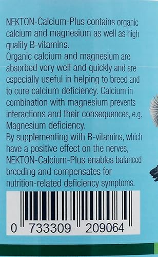 Miniatura 4 de Nekton Calcio Plus Calcio y Magnesio con Vitaminas B para Aves 650gm / 1.43Lb, Blanco