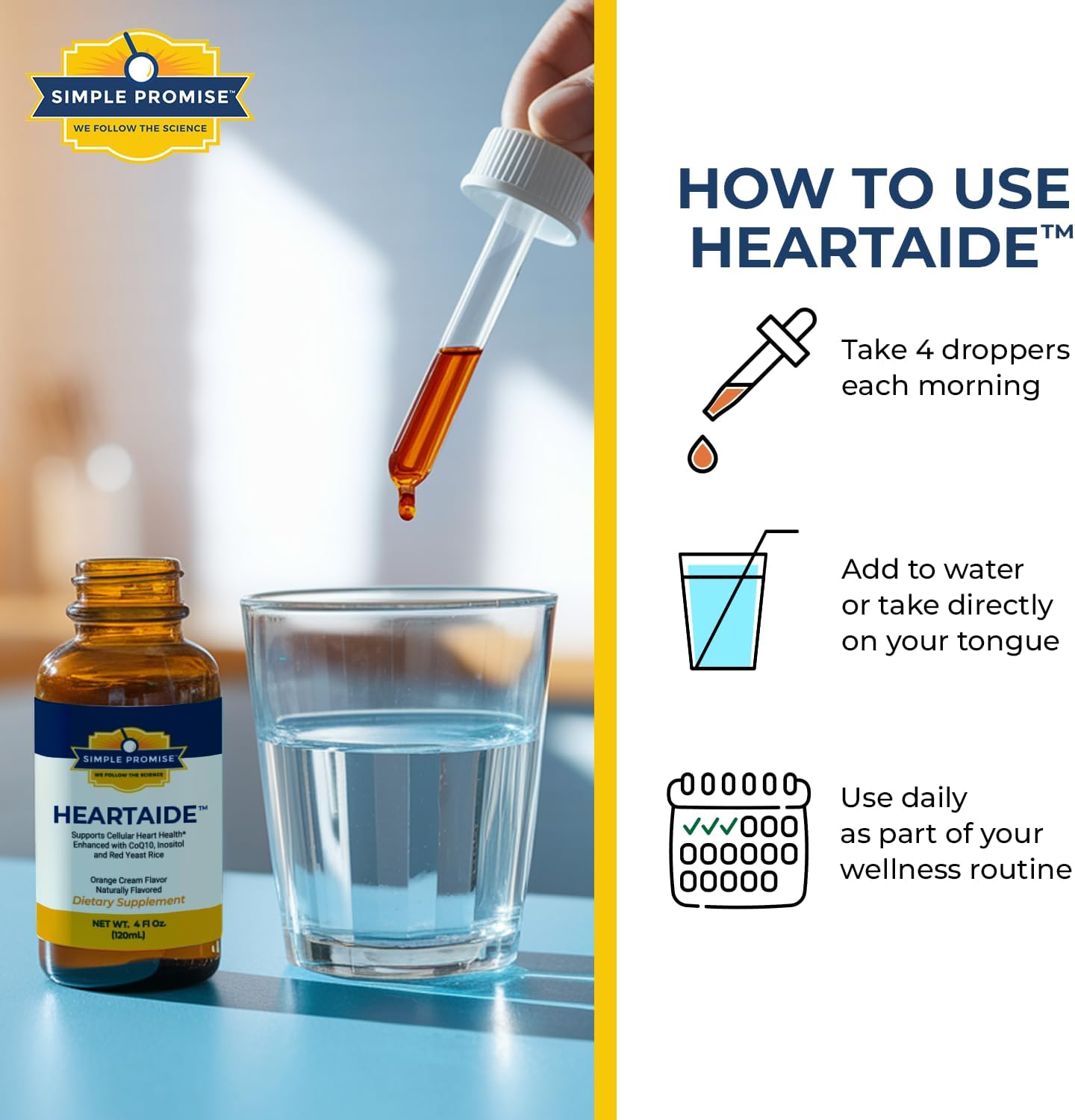 Simple Promise Joint & Heart Support Bundle – Supports Hydration, Mobility & Heart Wellness – XentaFlex Electrolyte Powder & HeartAide Liquid Drops for Joint & Cardiovascular Support – 30-Day Supply