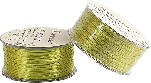 Vista 209 de KONMAY - Cuerda de nailon para hacer manualidades tipo bisutería, macramé o crochet, joyería, nudos chinos, Kumihimo, disponible en varios tamaños