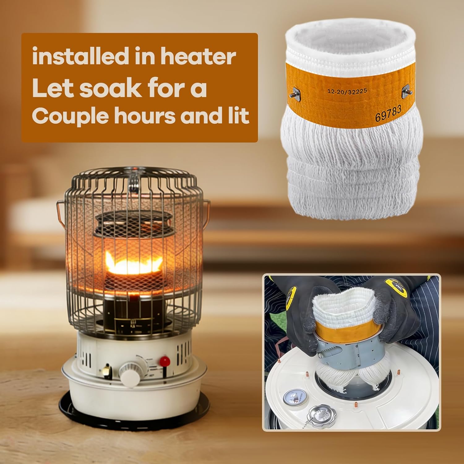 Dh2300 Heater Replacement Fit For 32225 Dynaglowe Kerosene Heater Wick Wk95c Rmc95c Kerihaeat Cv 2230 Wick Replacement Wick For Heater Dh2300 Kw-24 Wk95c 7.4in