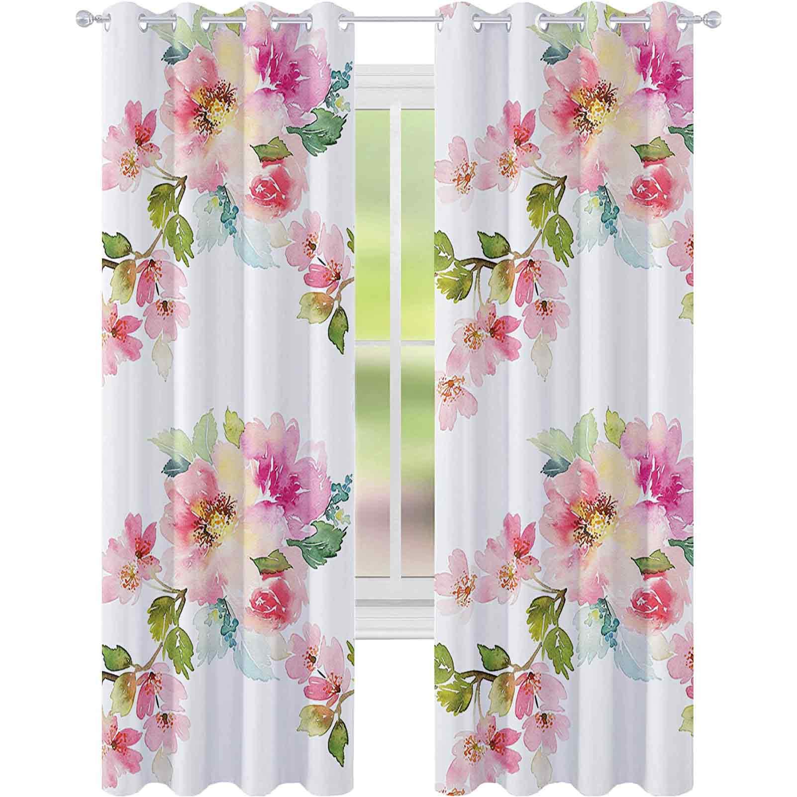 Tende Oscuranti Fiori Primaverili - 2 Pannelli 140x220 Cm, Termiche E Isolanti