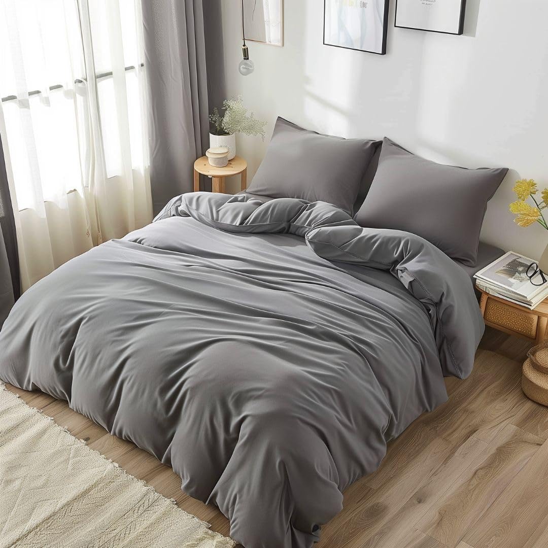 Dreamzie Sabanas 90x190 cm - Juego de Sabanas 3 Piezas - Poliéster Microfibra Cepillada - Sabana Bajera, Sabana Encimera Cama y 1 Fundas de Almohada (Sabanas Cama 90, Blanco)