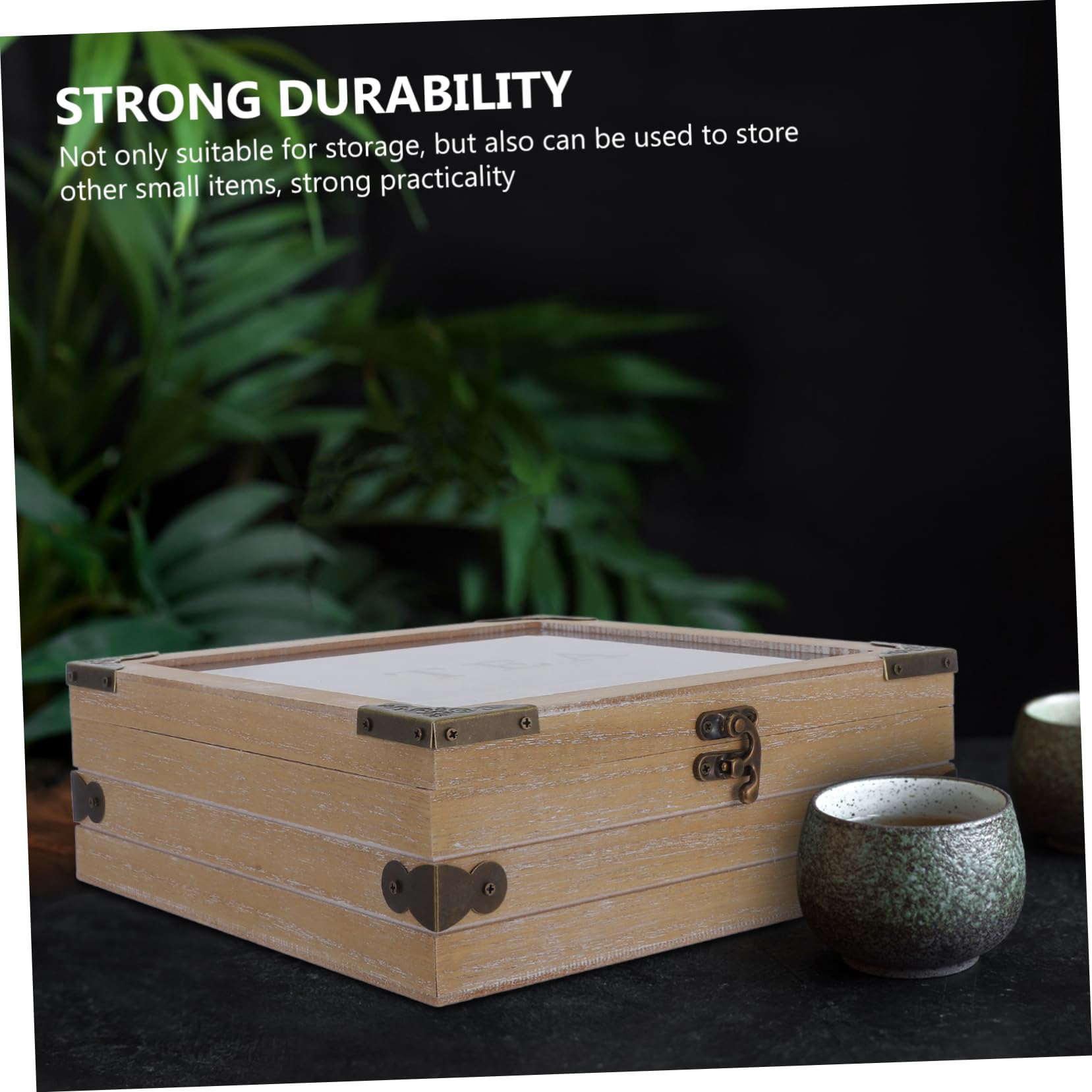 MAGICLULU Organizador de Cajas para Bolsitas de Té de Madera con Compartimentos Múltiples y Gran Capacidad, Soporte para Almacenamiento de Té Cocina