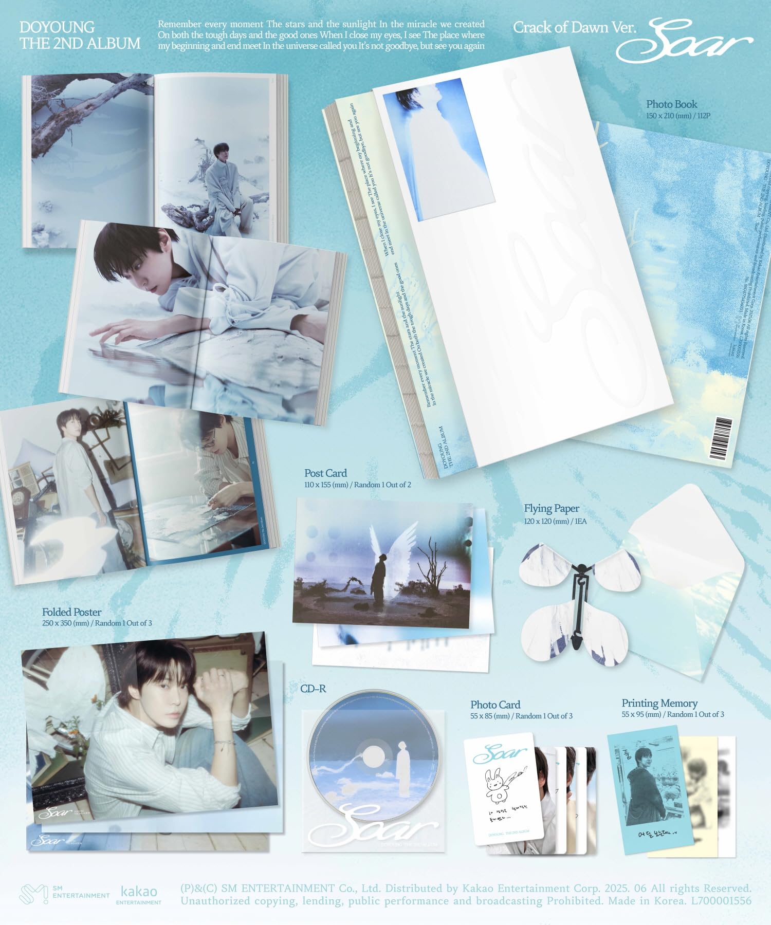 アイドル NCT DOYOUNG Soar MD MUSIC BOX SET NCT DOYOUNG - Soar 2nd Album Official MD Music Box Set – Kpop Omo