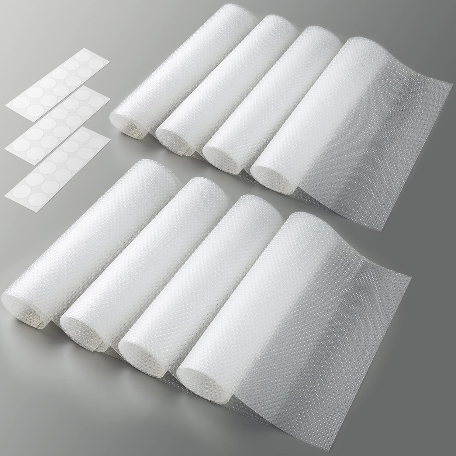Refrigerator Shelf Liners for Glass Shelves, 8 PCS EVA 17.
