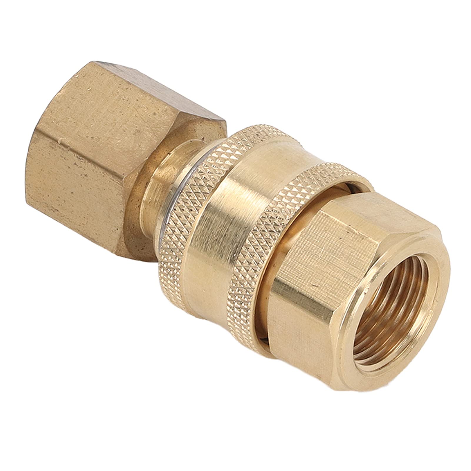 Ejoyous Raccordi a Connessione Rapida per Idropulitrice 5000PSI Raccordi Rapidi per Idropulitrice in Ottone Connettori Femmina Maschio con Bloccaggio a Sfera in Acciaio Inossidabile per Pompa a Tubo