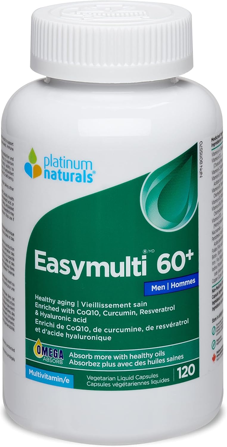 Platinum Naturals Easymulti 60+ for Men, 120 Capsules Men's