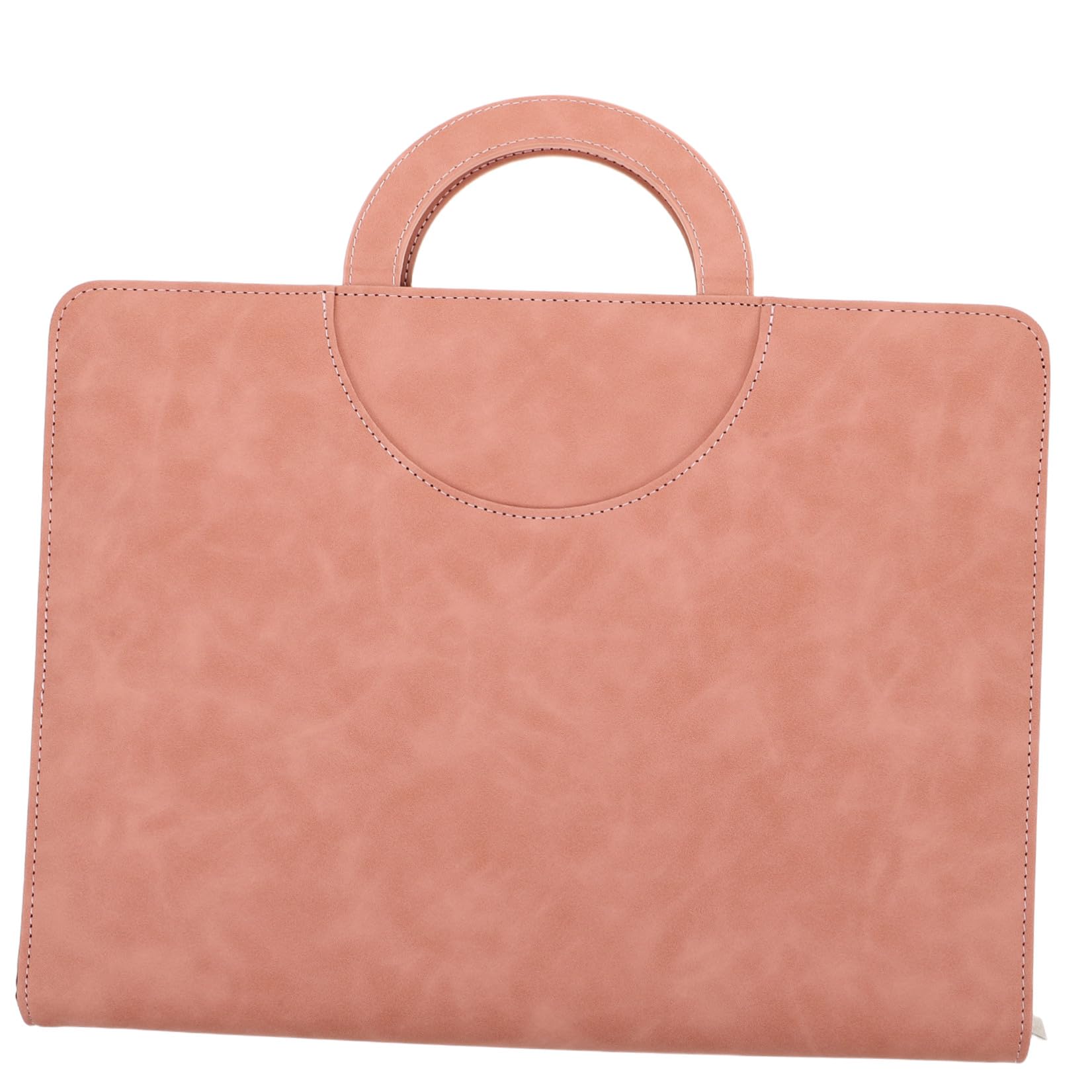 Organizzatore per Documenti A4 con Cerniera in Pu Rosa, Custodia Multifunzionale per Uso Quotidiano e Traslochi, Protegge Documenti da Usura per Professionisti e Famiglie