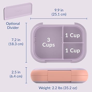 Bentgo Chill Set With Max (Lavender & Peach Blossom) and Mini Lunch Box (Tide Blues)