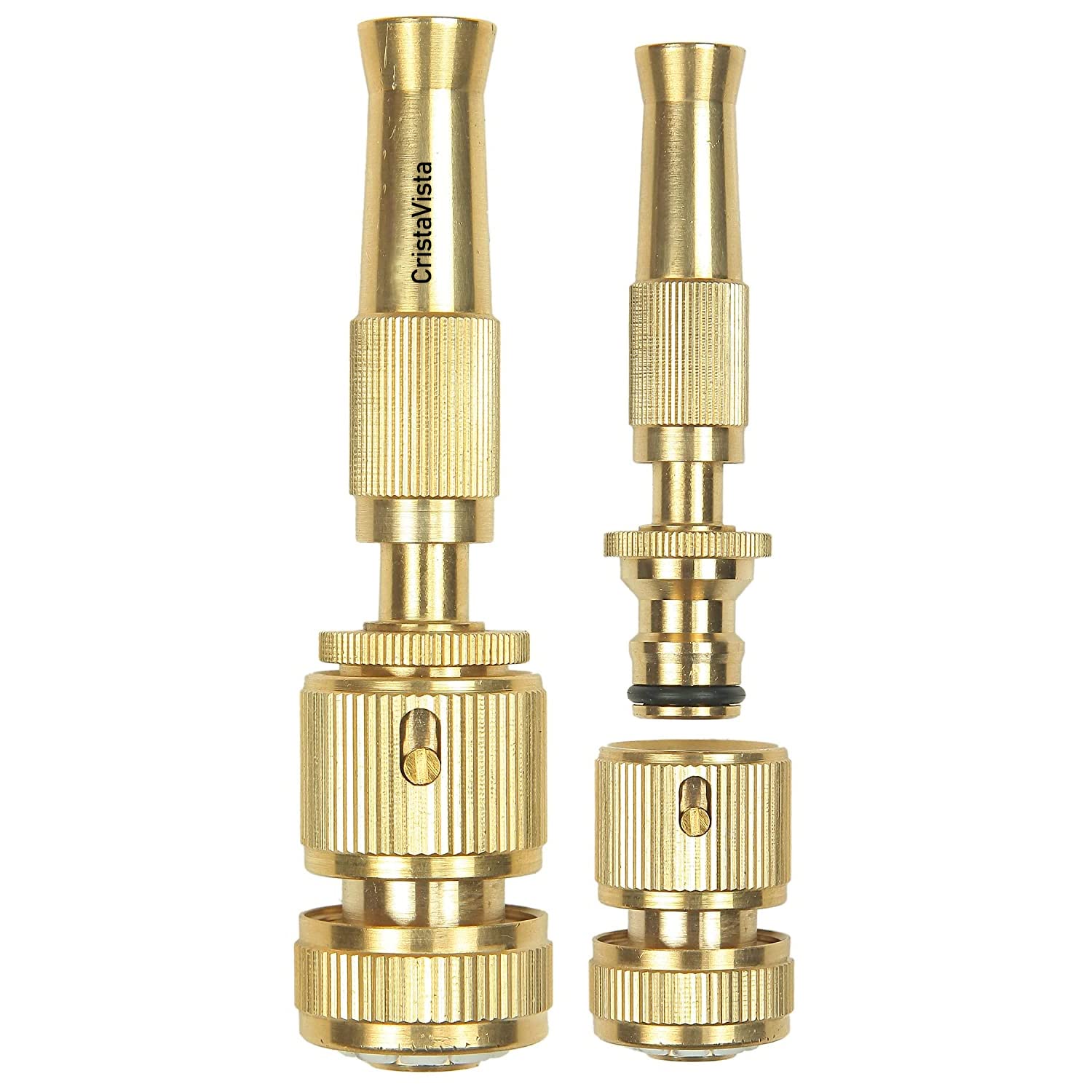 CristaVista Brass Nozzle Water Spray Gun | Nozzles Spray Gun Suitable for 1/2" Hose Pipe For Gardening and Washing, Gadi dhone wala pressure nozzle (B0BT1MZCDV) Amazon Price History, Amazon Price Tracker