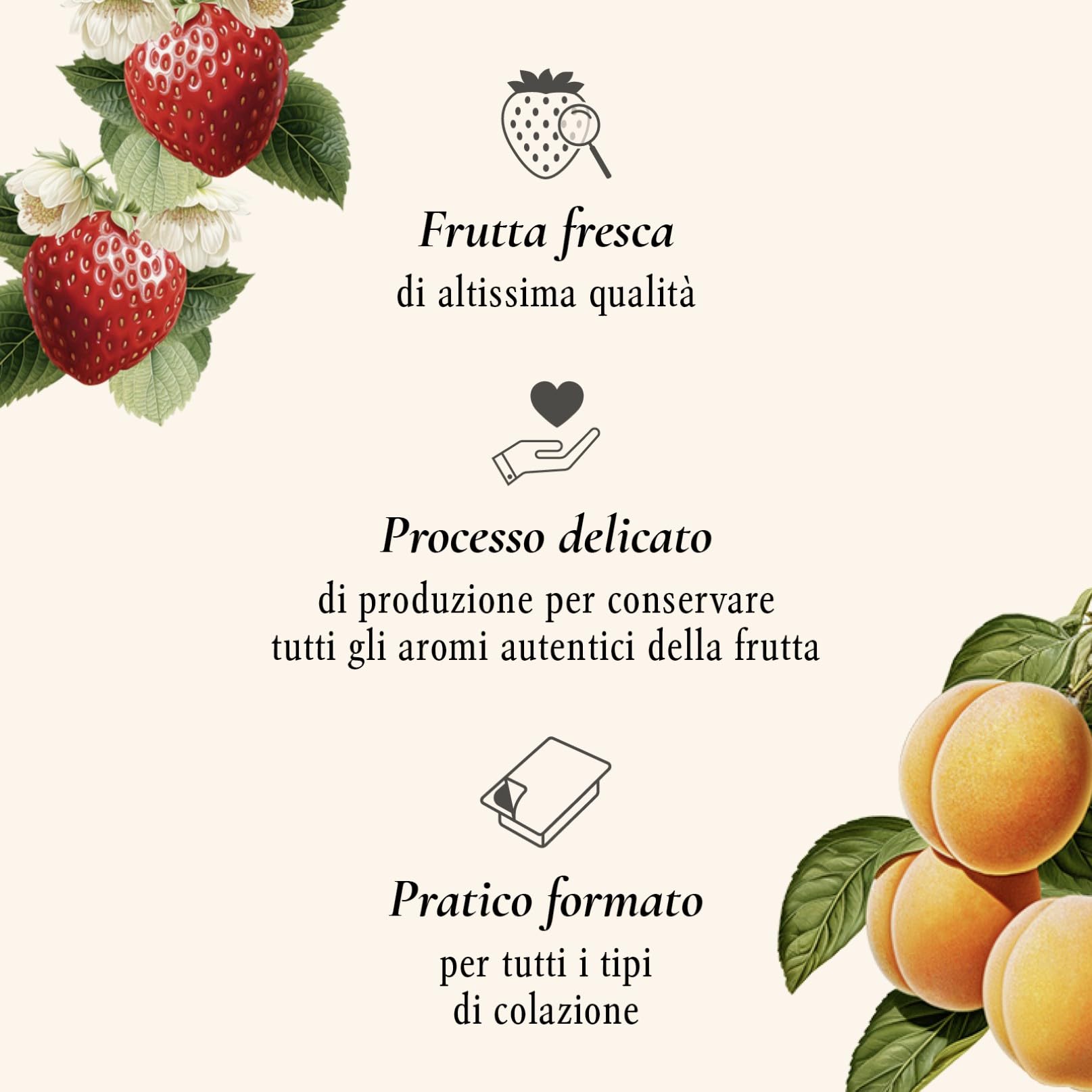 Darbo, Confetture Spalmabili Assortite, Mix di Marmellate Monoporzione al Lampone, Fragola, Albicocca, Ciliegia e Mirtillo Nero, 100 Confetture da 25 g, 20 Porzioni per Gusto, Formato Convenienza