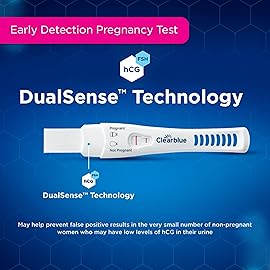 Clearblue Early Pregnancy Test Kit, at-Home Pregnancy Test Kit for Women, hCG Hormone Pregnancy Tests with Easy-to-Read Results, 7 Tests