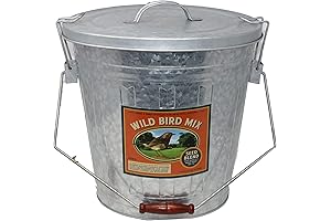 Audubon Woodlink Galvanized Steel Rustic Farmhouse Bird Food and Seed Locking Storage...